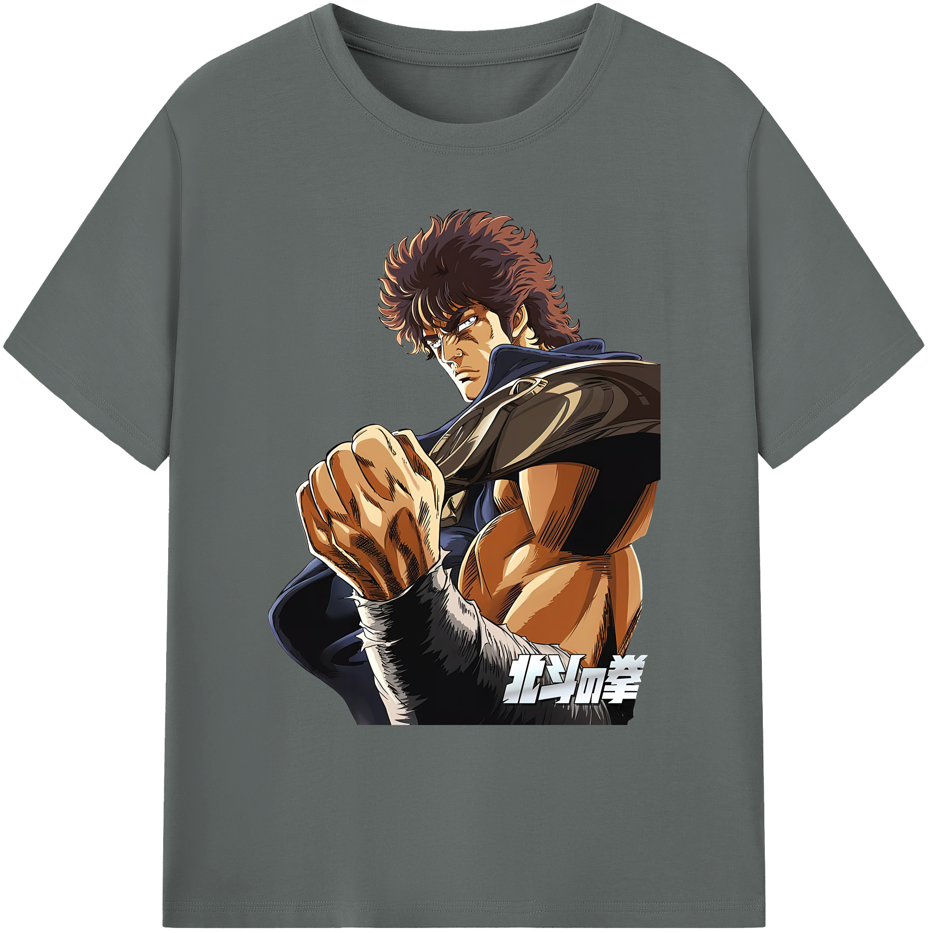 （画像用） 北斗の拳 Fist of the North Star 綿100％ メンズ半袖Tシャツ｜肌触りやわらか＆通気性